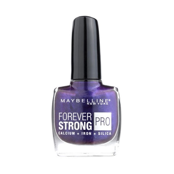 Maybelline forever strong laca de uñas 840 prune reflect 1un