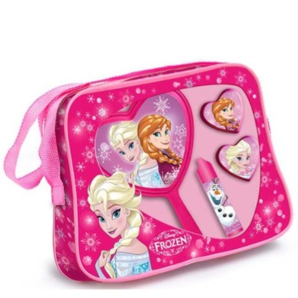 Frozen bolso + Brillo de labios + Bálsamo labial + Espejo